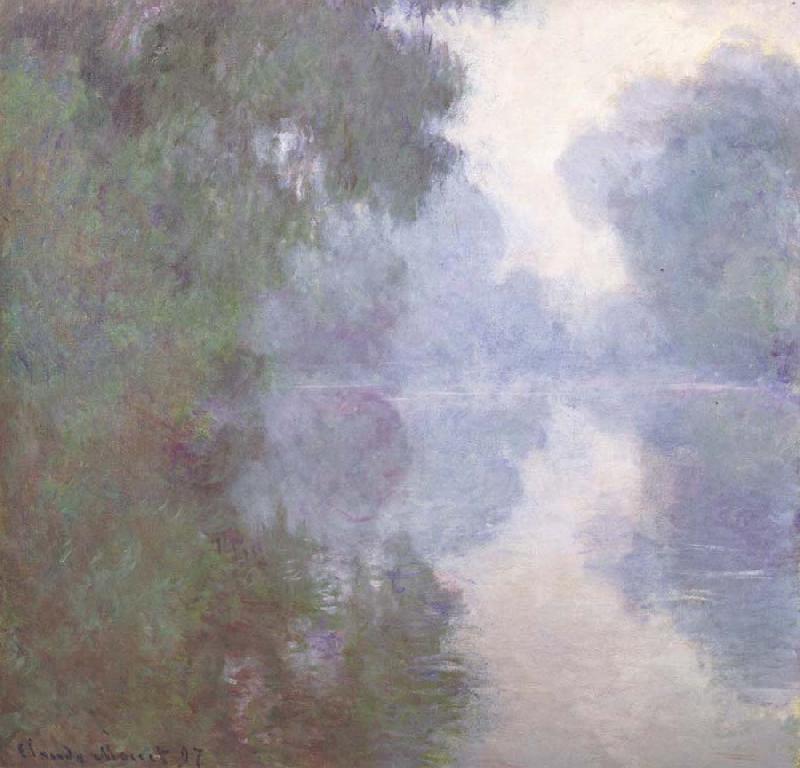 Claude Monet Morning on the Seine oil painting image